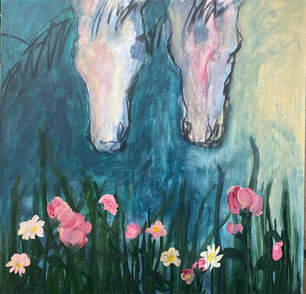 Circus Horses Waiting in the Landscape | £1200