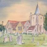 Milford on Sea Church (Print)