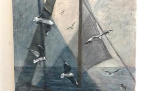 Three Sails & Gulls | £300