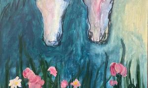 Circus Horses Waiting in the Landscape | £1200