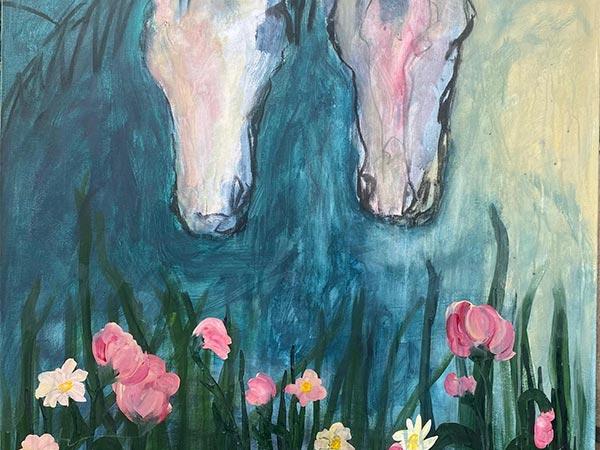 Circus Horses Waiting in the Landscape | £1200