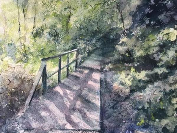 Bridge at Pleasure Gardens Milford on Sea | £220